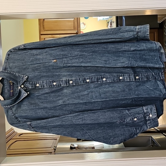 Mens Ralph Lauren Big & Tall Chambray Button Up Size 3x Big - Picture 1 of 11